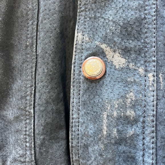 Vintage Global Identity G-III Suede Coat Blue and Burgundy Size 4X - Picture 12 of 16